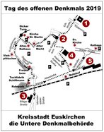 Plan zum Rundweg am Tag des offenen Denkmals 2019
