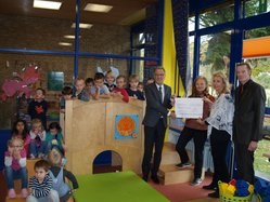 Spendenübergabe in der Kita Kreuzweingarten