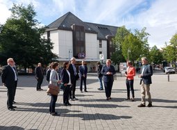 Rundgang mit NRW-Heimatministerin Ina Scharrenbach durch die Euskirchener Innenstadt