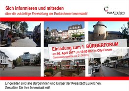 Bürgerbeteiligung ISEK Innenstadt