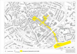 Darstellung des Geltungsbereichs der Maskenpflicht in der Innenstadt