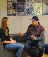 Triff einen Menschen Begegnung