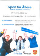 Plakat Sport für Ältere