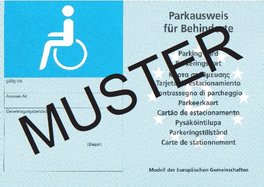 Parkausweis für Schwerbehinderte