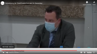 Ein Bild von Bürgermeister Sacha Reichelt aus dem Livestream der letzten Ratssitzung.