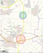 Sperrbereiche Bombenfunde bei Kuchenheim