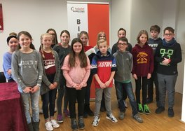 Die Teilnehmer des Lesewettbewerbes in der Stadtbibliothek Euskirchen