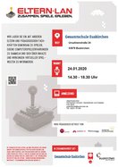 Plakat zur Eltern-LAN-Party