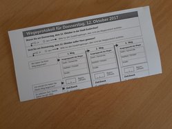 Wegeprotokoll zur Mobilitätsbefragung
